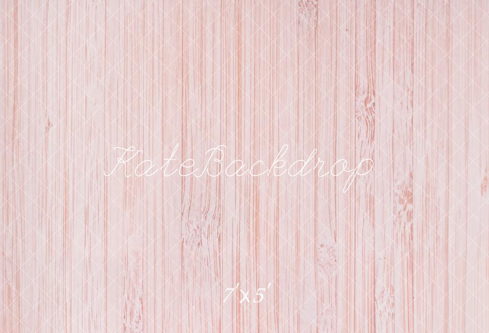 Kate Pink Pinstripe Wood Floor Backdrop Designed by Kate Image