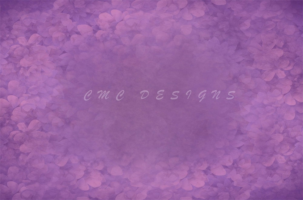 Kate Abstract Purple White Fine Art Floral Gradient Texture Backdrop Designed by Candice Compton