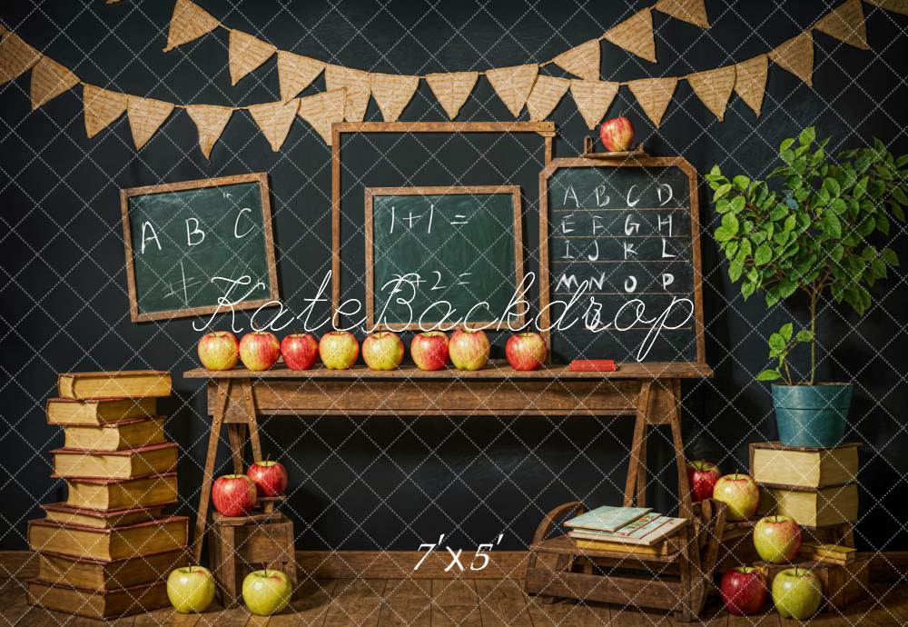 Rustic Vintage Classroom Study Backdrop