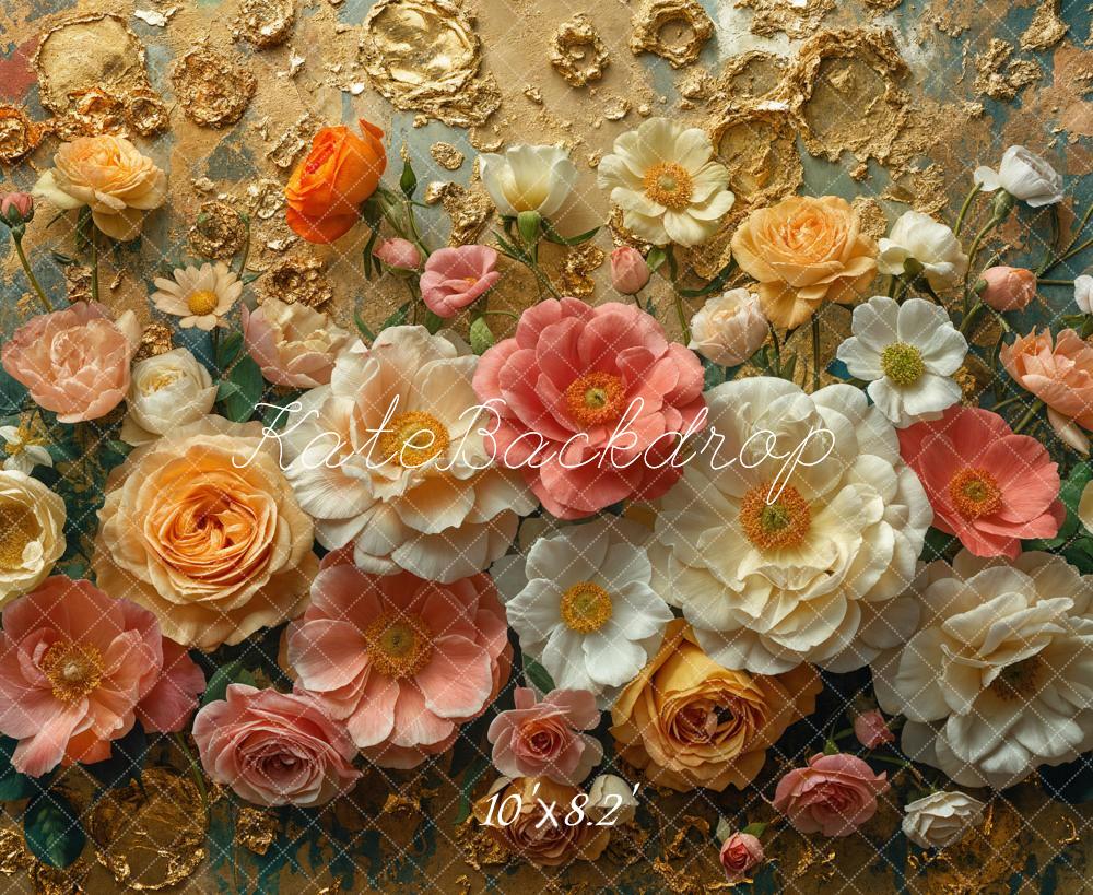 Kate Fine Art Colorful Flower Backdrop Designed by Emetselch