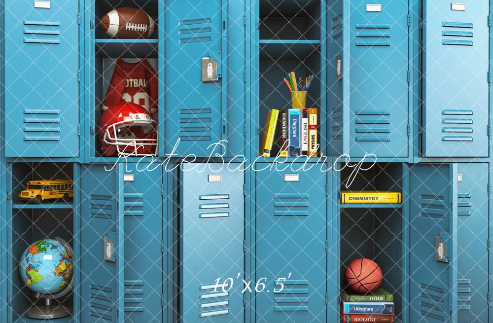 Kate Back to School /Graduation Season Blue Locker Backdrop Designed by Emetselch