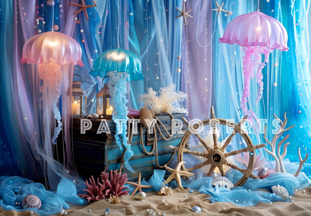 Kate Summer Undersea Mermaid Kingdom Backdrop Designed by Patty Robert