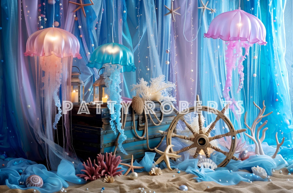 Kate Summer Undersea Mermaid Kingdom Backdrop Designed by Patty Robert