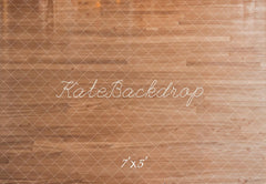 Kate Light Brown Wooden Floor Printed Backdrop Designed by Kate Image