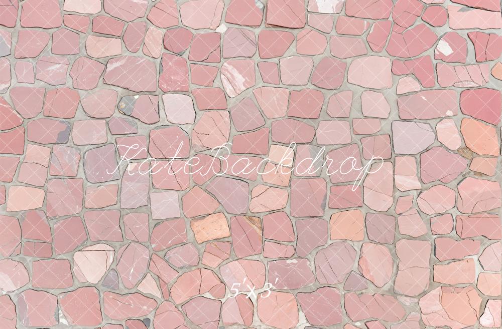 Kate Dark Pink Stone Path Floor Backdrop Designed by Kate Image