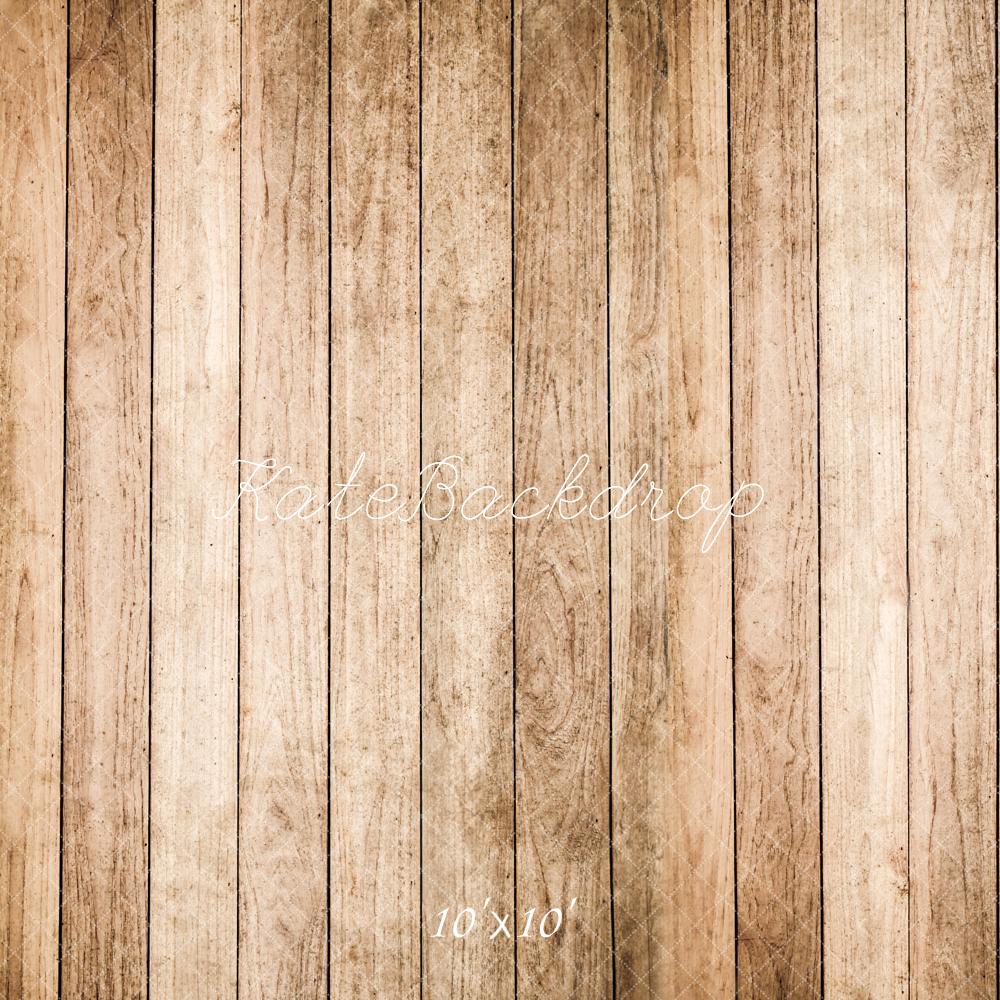 Fondo de suelo de madera antiguo de color marrón claro diseñado por Kate Imagen