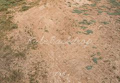 Kate Outdoor Forest Brown Dirt Road Floor Printed Backdrop Designed by Kate Image