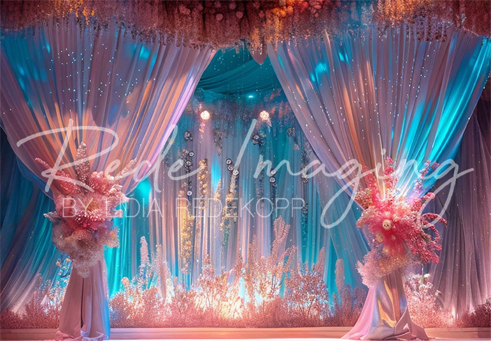 Kate Boho Colorful Brilliant Curtain Beauty Pageant Stage Backdrop Designed by Lidia Redekopp
