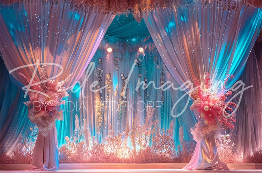 Kate Boho Colorful Brilliant Curtain Beauty Pageant Stage Backdrop Designed by Lidia Redekopp