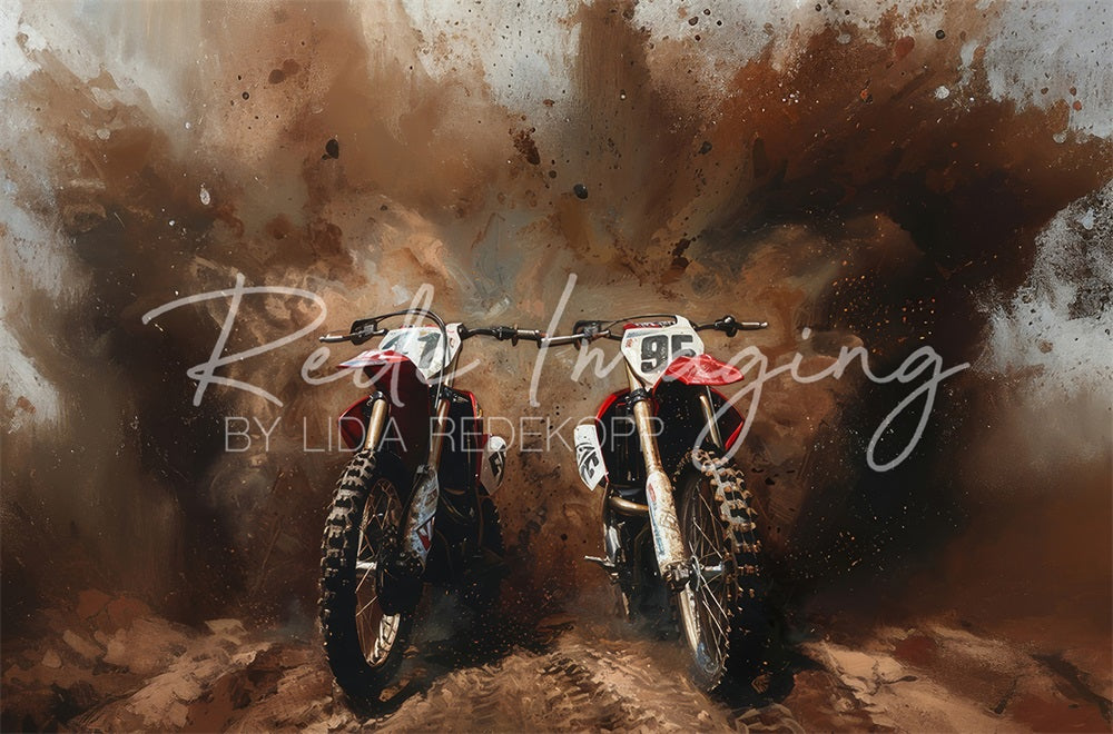 Kate Brown Soil Storm Dirty Moto Bike Backdrop Designed by Lidia Redekopp