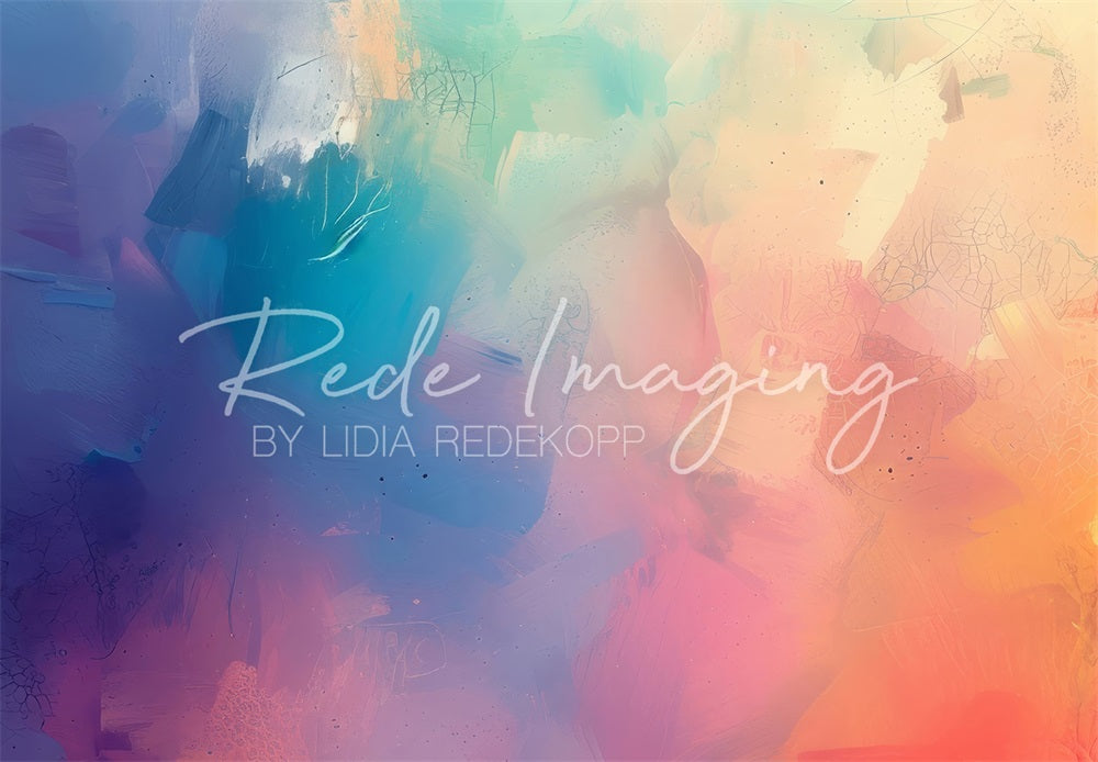 Kate Fine Art Colorful Pastel Painting Backdrop Designed by Lidia Redekopp
