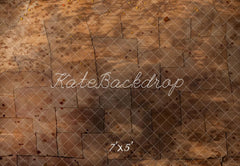 Kate Dark Brown Stone Texture Floor Printed Backdrop Designed by Kate Image