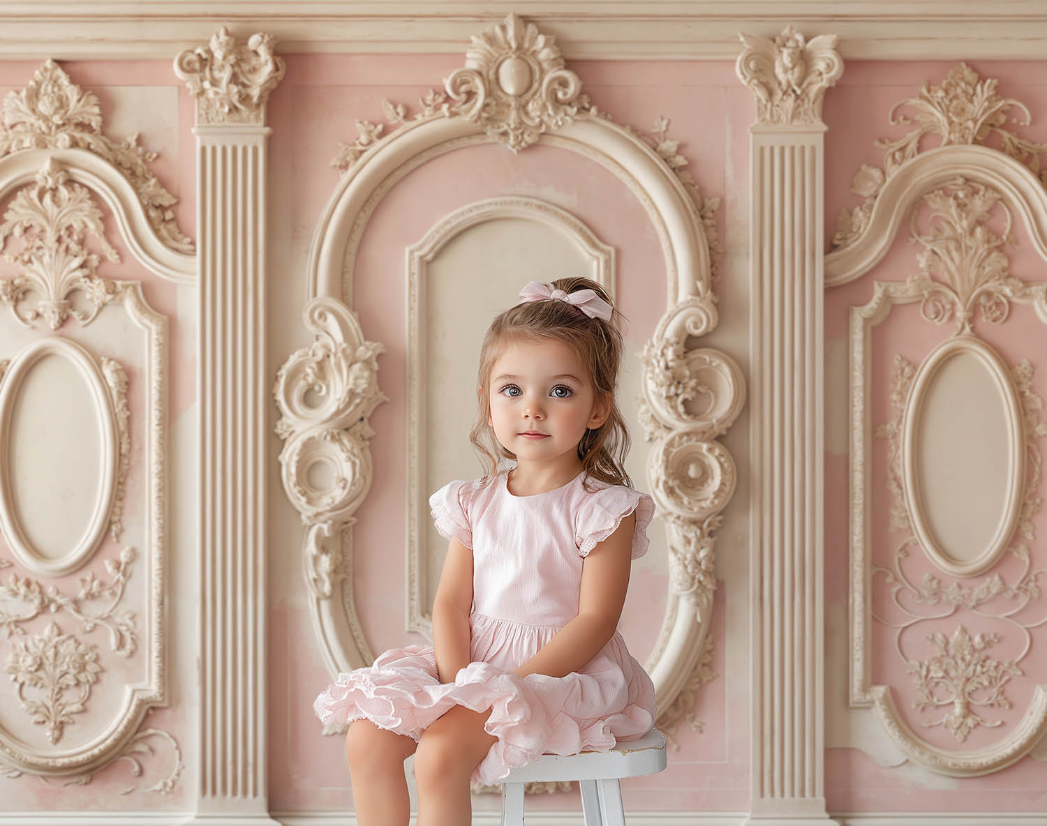KBPA 2025 Kate Pink Retro Carved Wall Backdrop Designed by Emetselch