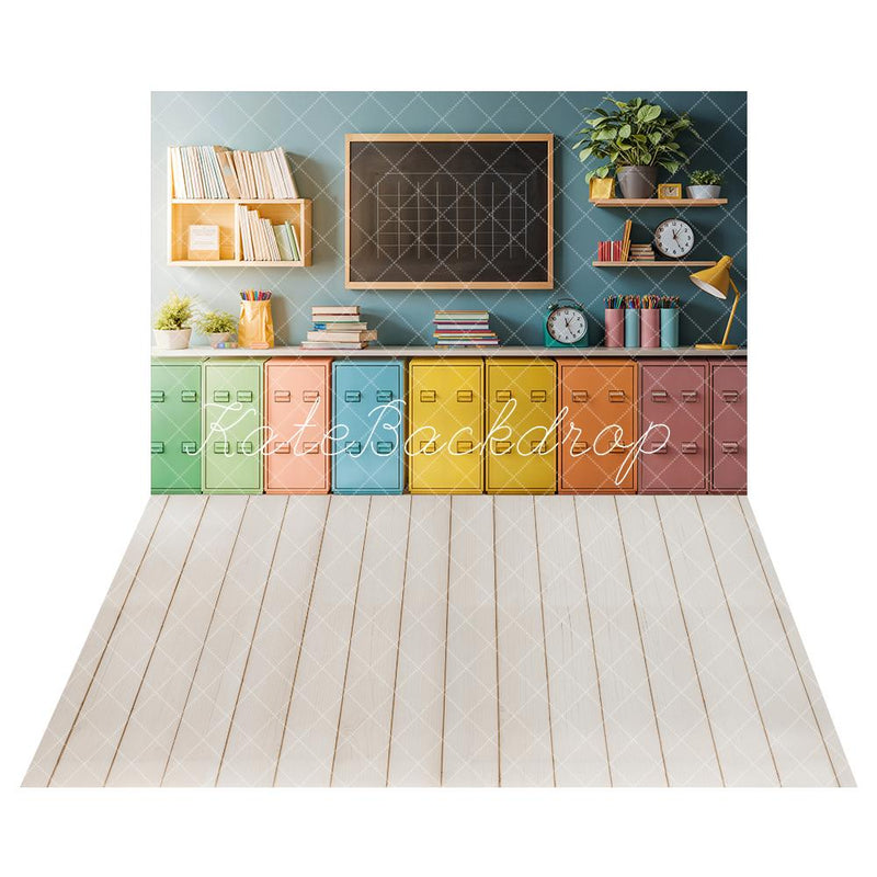 Colorful Classroom Study Desk Background