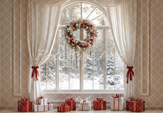Guirnalda de Cortina Blanca de Navidad Diseño de Emetselch