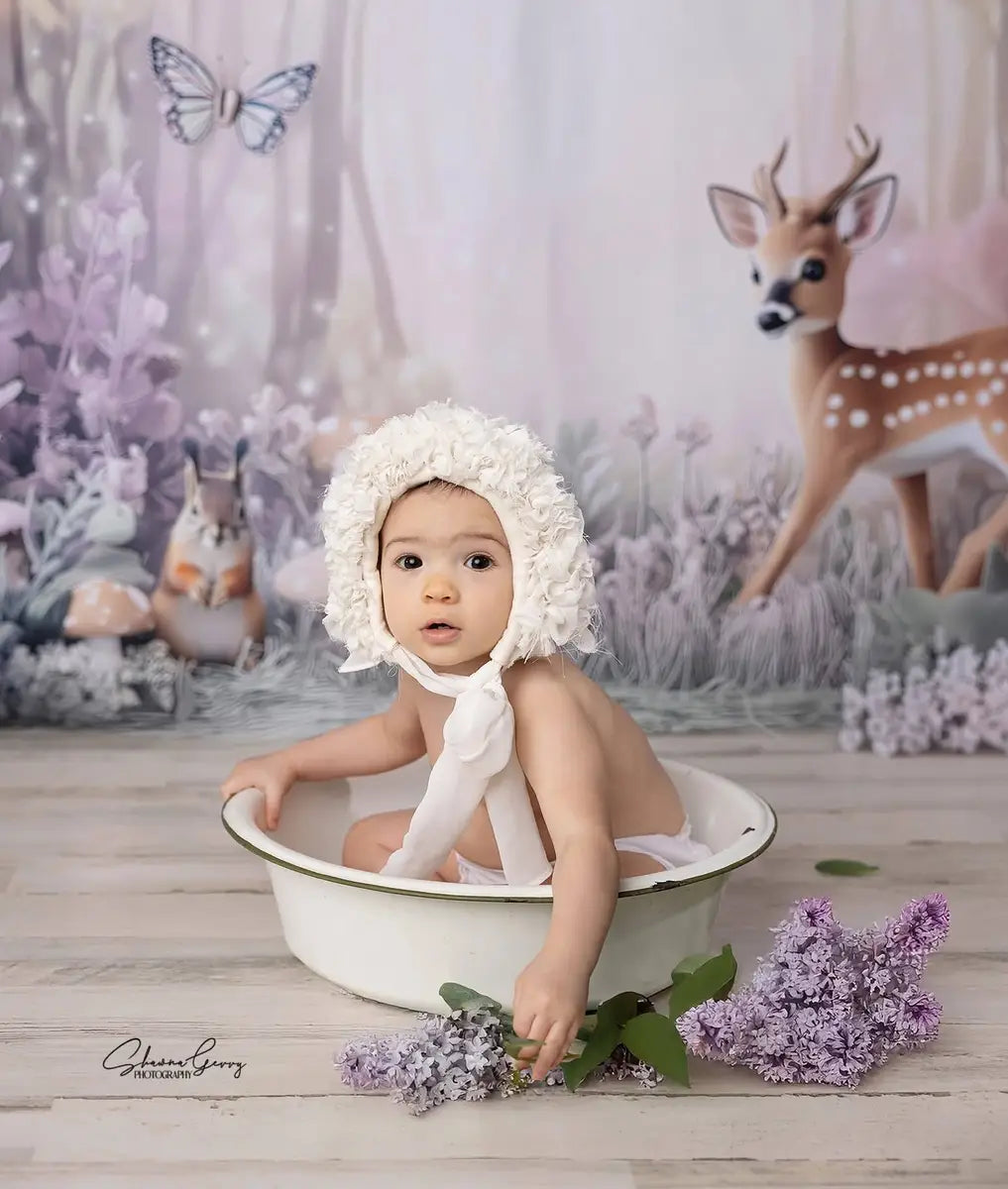 Kate Fairy Tale Forest Deer Backdrop Designed by Ashley Paul