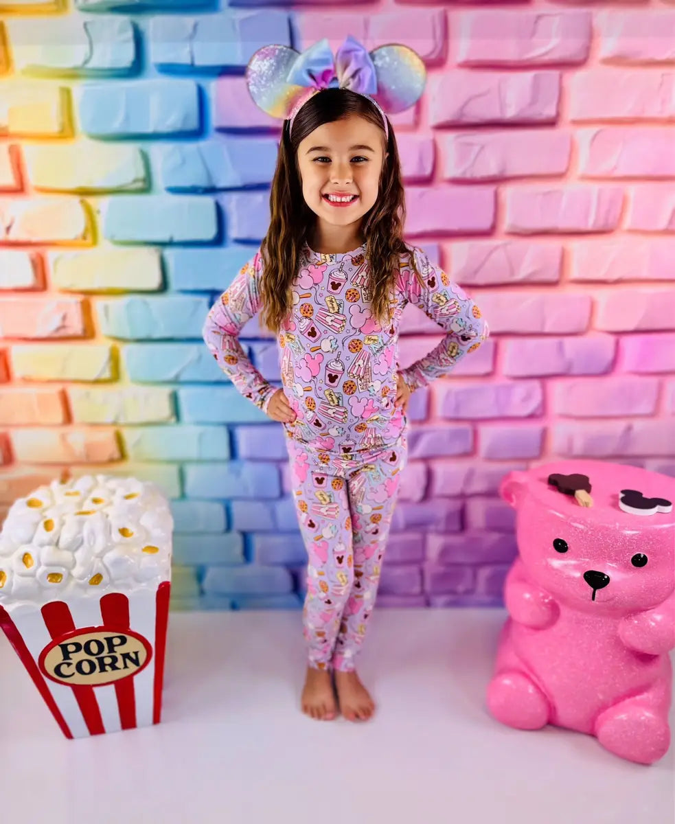 Rainbow Gradient Brick Foto Achtergrond Designed by Ashley Paul