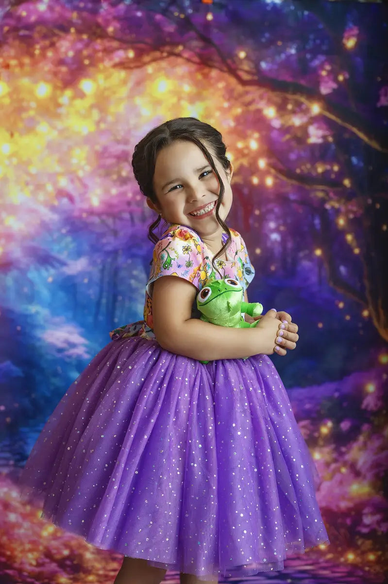 Kate Fairy Tale Fantasy Forest Lights Arch Backdrop Designed by Emetselch