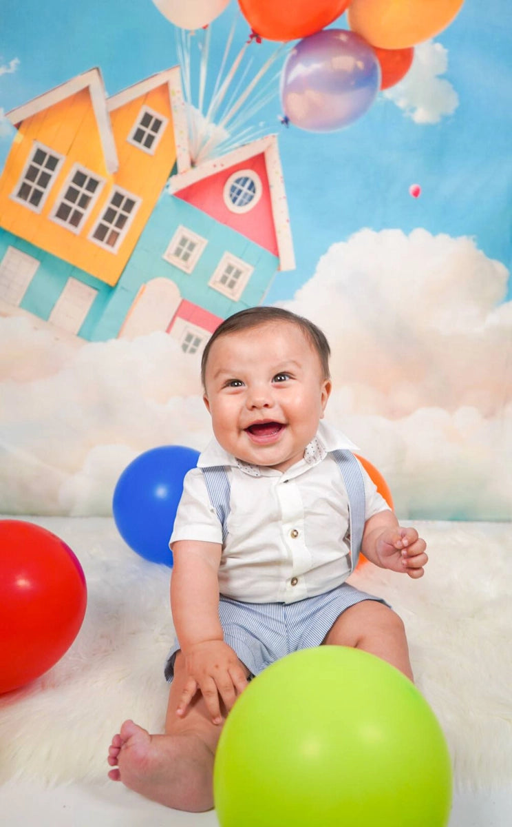 Fondo de Globo de Casa Voladora de Fantasía de Travel Diseñado por Emetselch