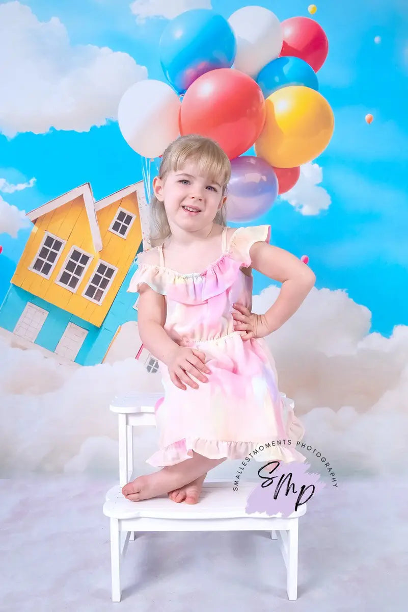 Fondo de Globo de Casa Voladora de Fantasía de Travel Diseñado por Emetselch