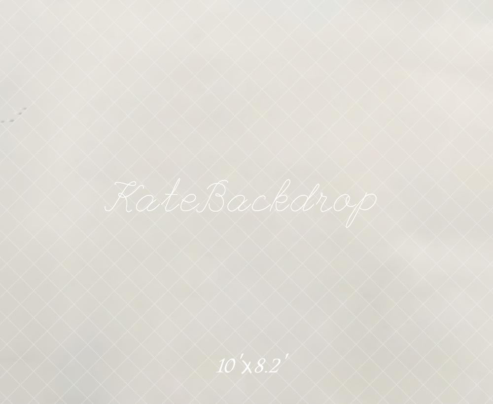 Winter Polar Train Snowy Tracks Floor Backdrop Designed by Emetselch