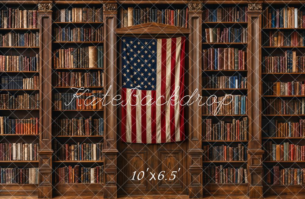 Onafhankelijkheidsdag Bibliotheek Amerikaanse Vlag Foto Achtergrond Designed by Emetselch
