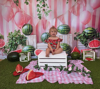 Zomer Cake Smash Watermeloen Roze Foto Achtergrond Designed by Emetselch