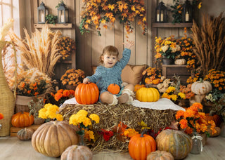Sfondo autunnale boho zucca foglie di acero progettato da Emetselch