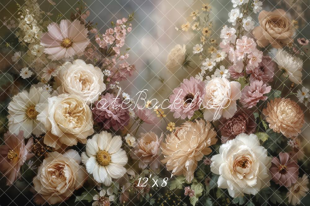 Kate Fine Art Flower Wall Pink Backdrop Designed by Emetselch