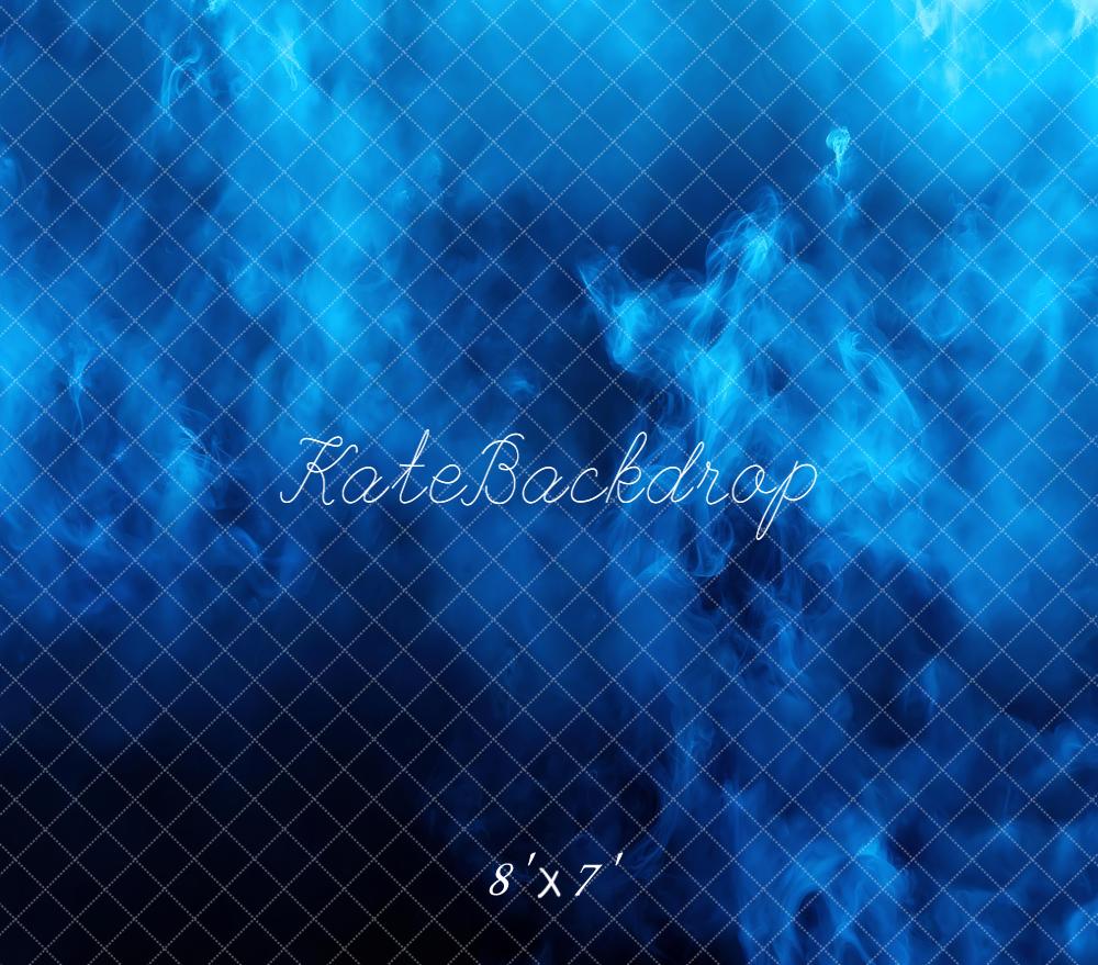 Kate Blue Smoke Abstract Vinyl Backdrop