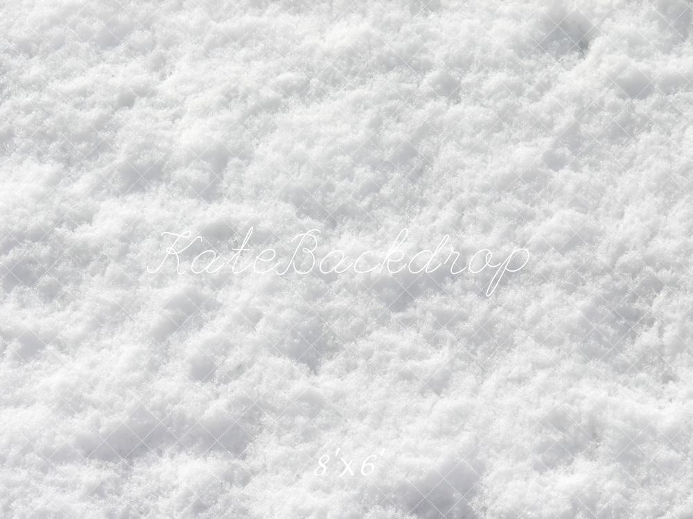 Kate Winter/christmas Snow Floor Fleece Backdrop for Photography