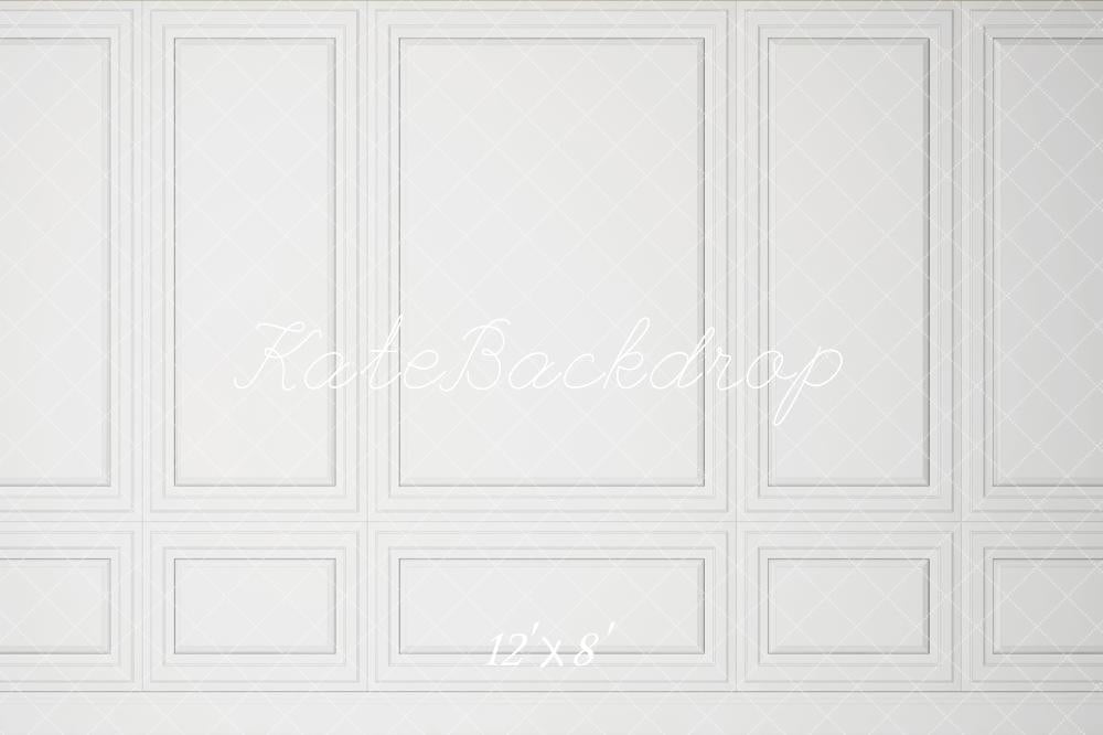 Kate White Wall with Rectangle Photography Fleece Backdrop