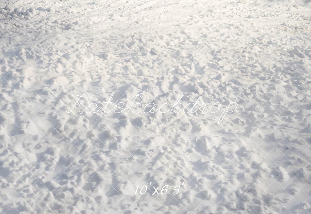 Kate Winter Snow Texture Floor Backdrop Designed by Emetselch