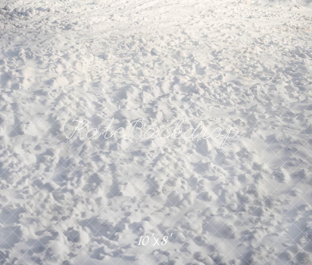 Kate Winter Snow Texture Floor Backdrop Designed by Emetselch