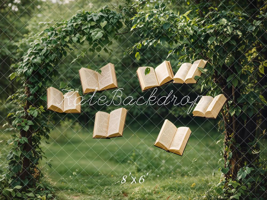 Floating Vintage Book Fantasy Backdrop