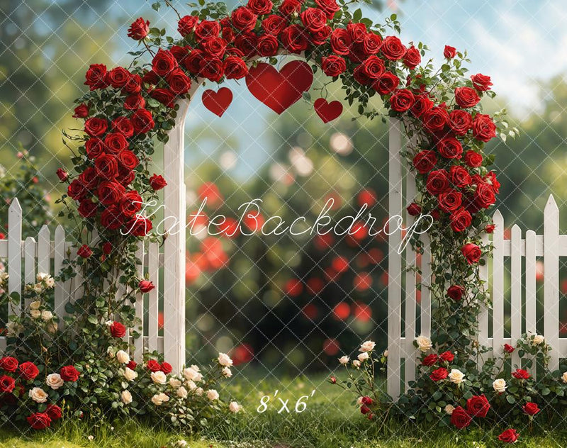 Romantic Garden Rose Arch Backdrop