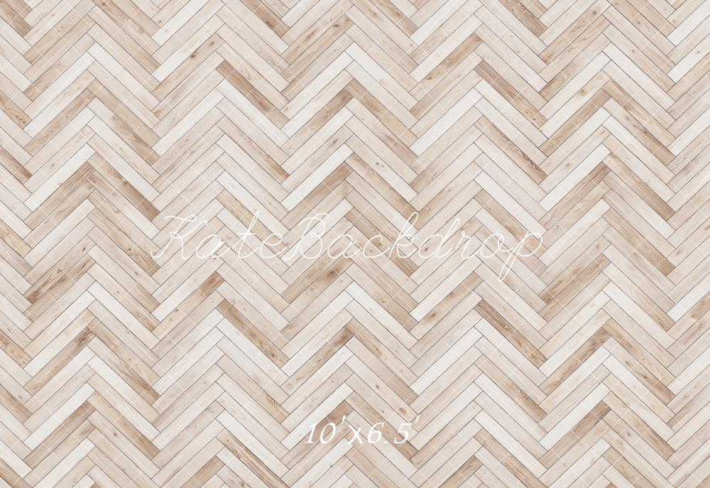 Kate Herringbone Wood Floor Backdrop Designed by Kate Image
