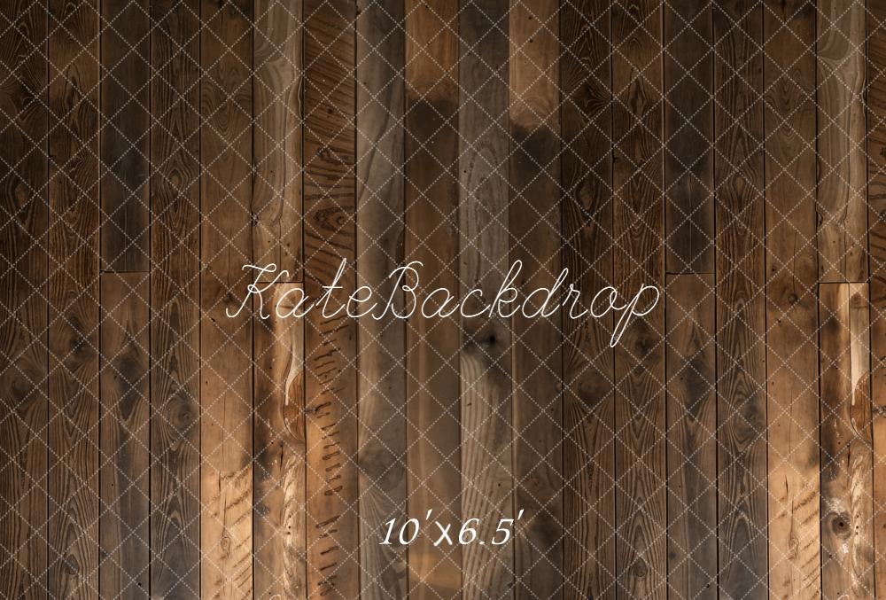 Kate Brown Wood Plank Floor Printed Backdrop Designed by Kate Image