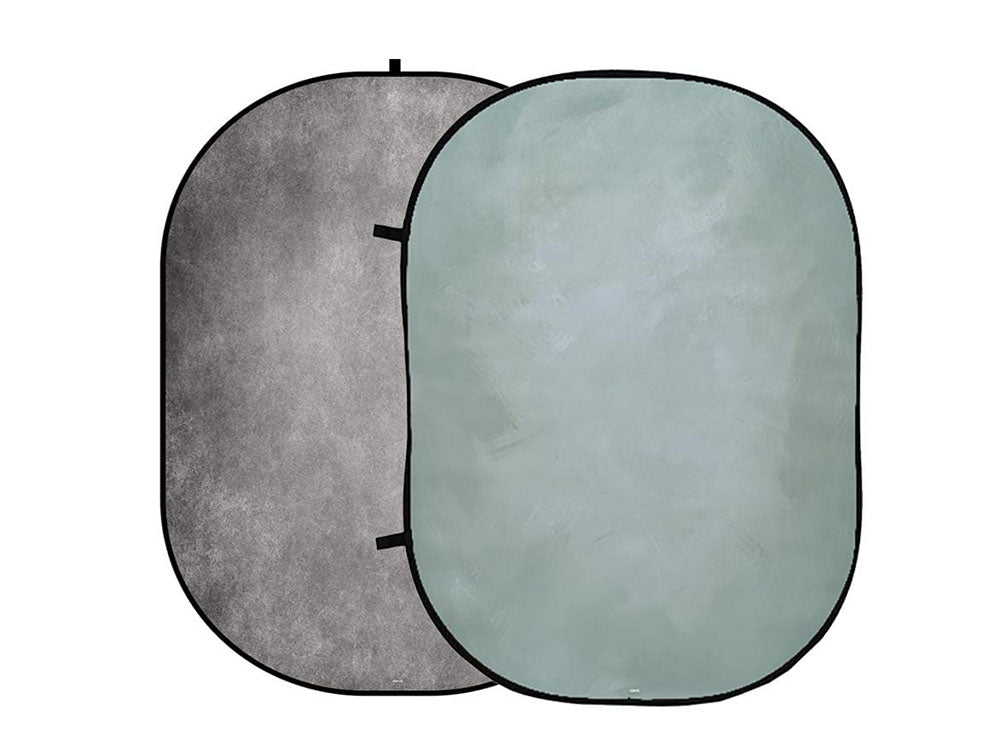 Kate Abstract Gray Green/Abstract Gray Collapsible Backdrop Photography 5X6.5ft(1.5x2m)  In Stock USA