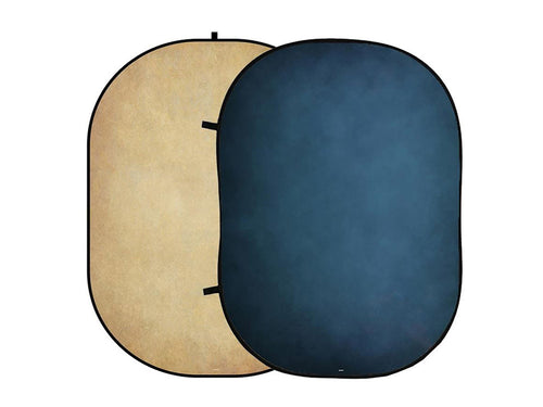Reversible Vintage Blue and Beige Backdrop