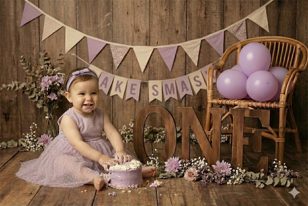 Kate Wooden "ONE" Photography Props