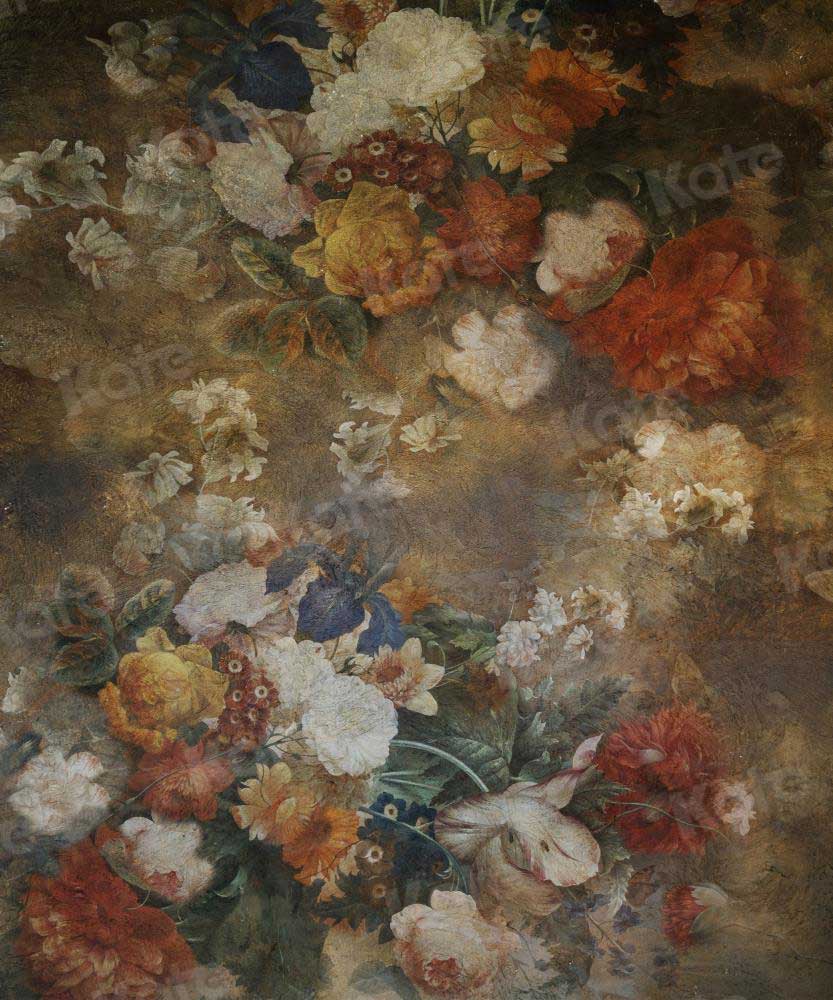 Kate Fine Art Retro Floral Fabric Backdrops Jiggie10