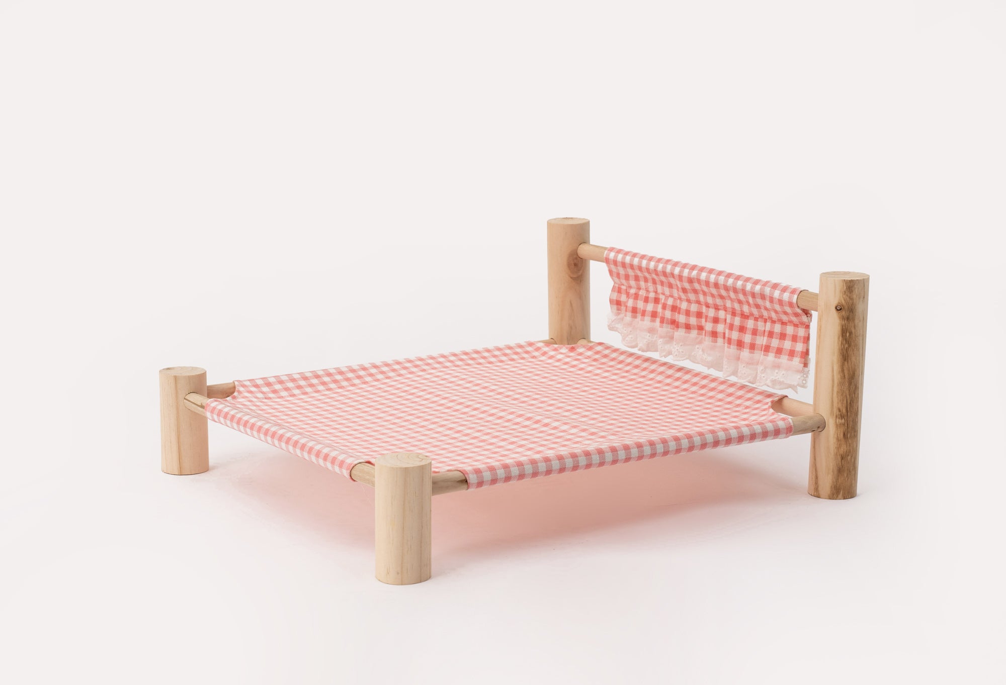Kate Pink Wooden Bed Photography Props for Pet