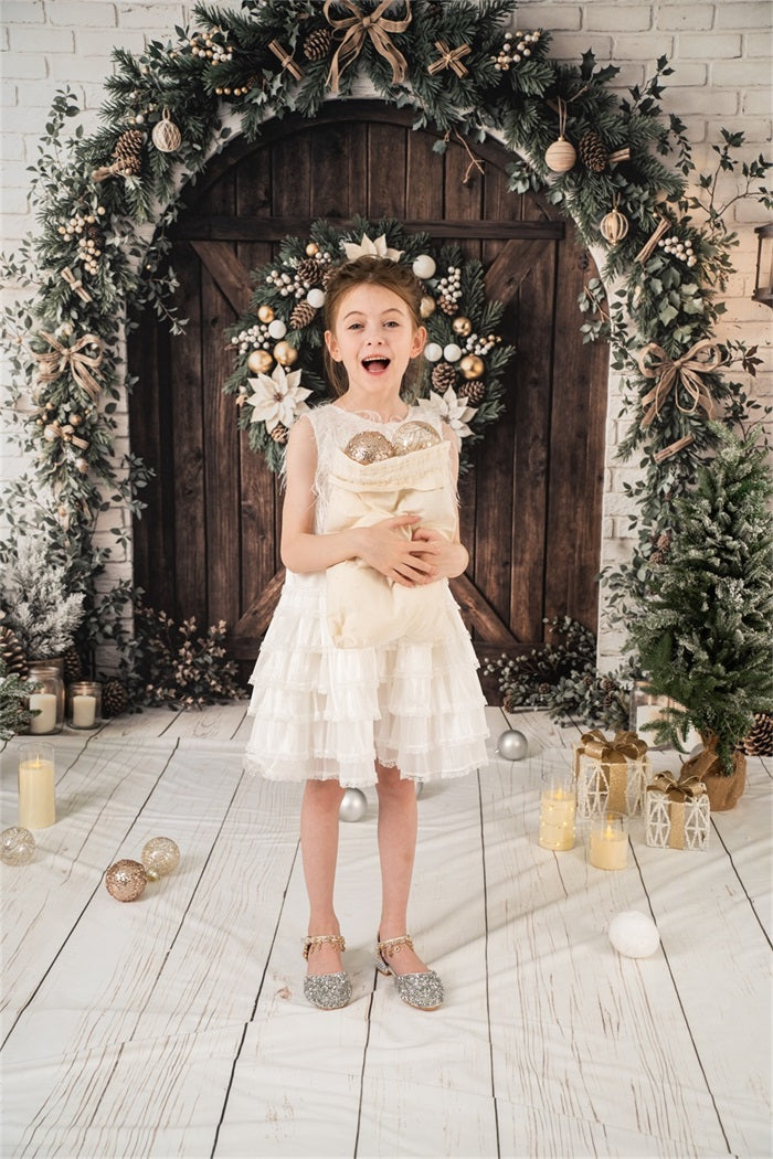 Kate Christmas Arch Garland Candles Photo Kit Photography Backdrops&Props Themed Bundle(US ONLY)