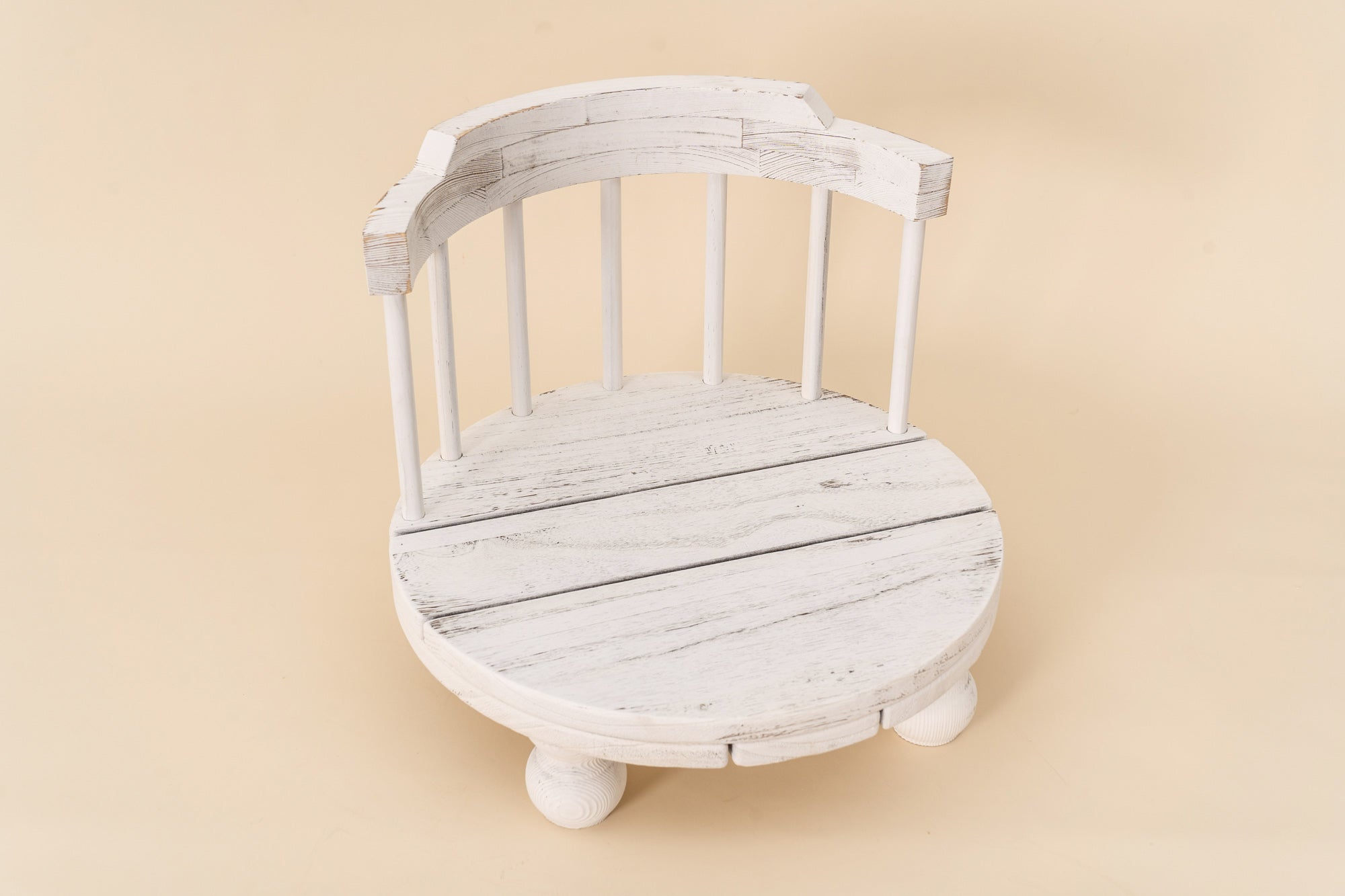 Kate Vintage White Wooden Chair Photography Props for Newborn