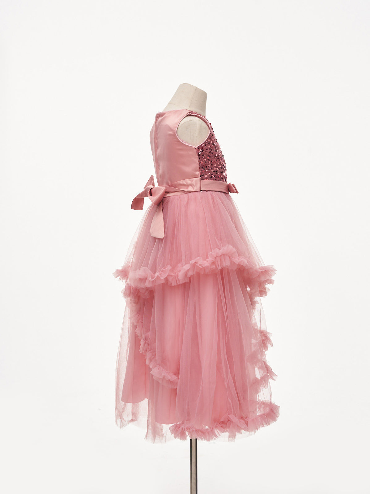 Kate Pink Sequin Tulle Princess Kids Dress for Photography