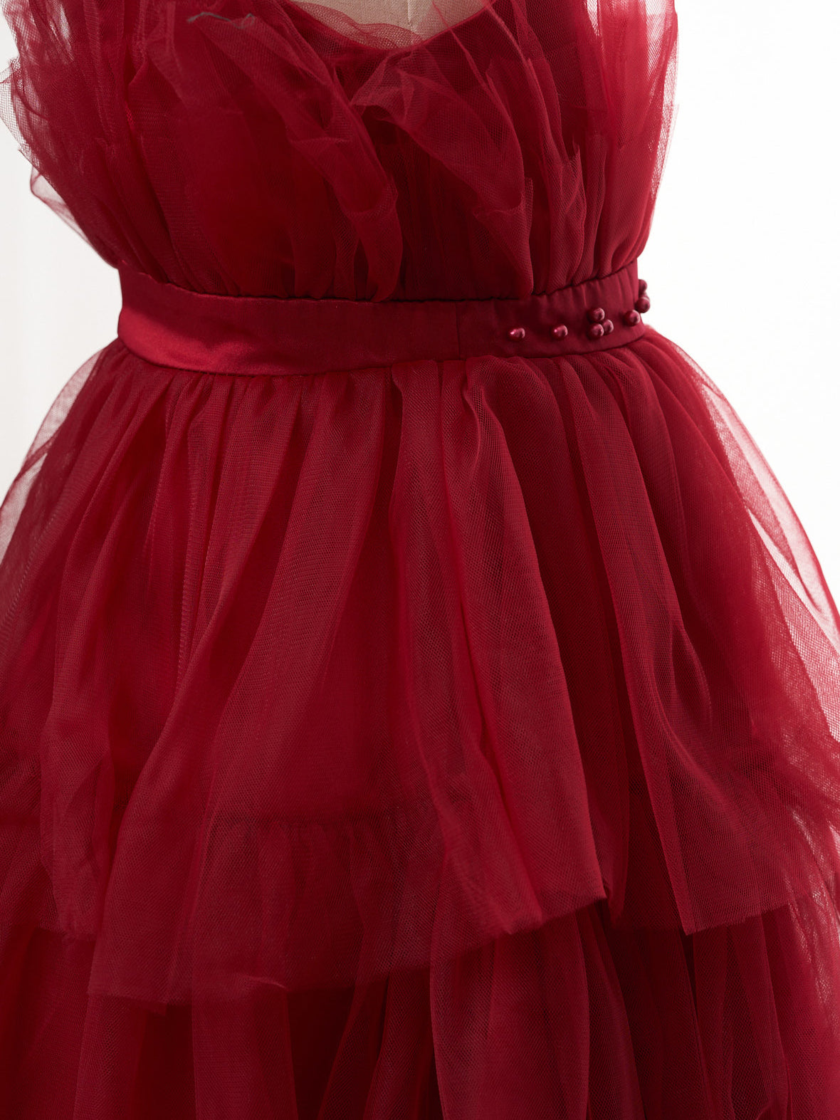 Kate Red Tulle Princess Kids Dress for Photography