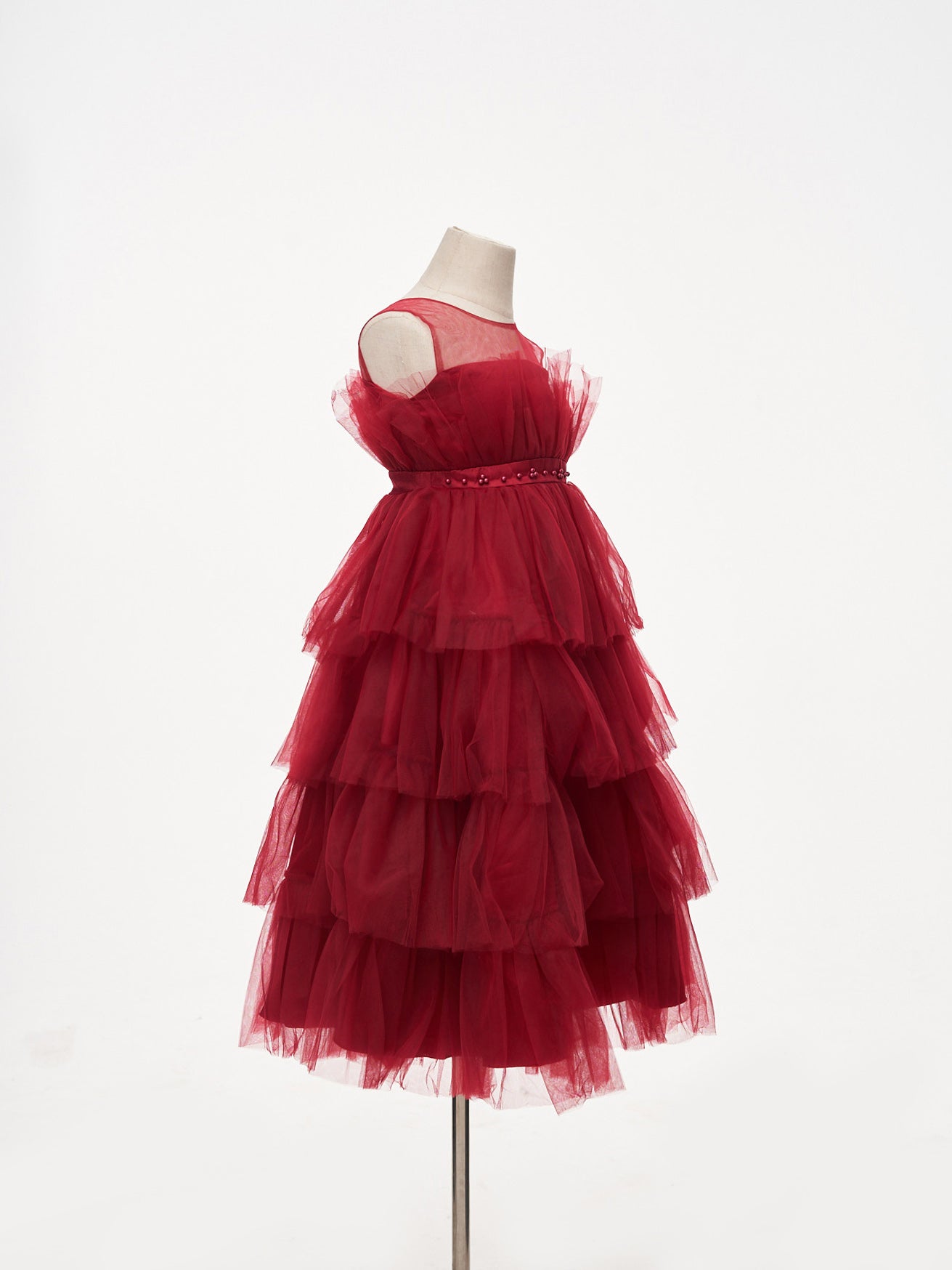 Kate Red Tulle Princess Kids Dress for Photography