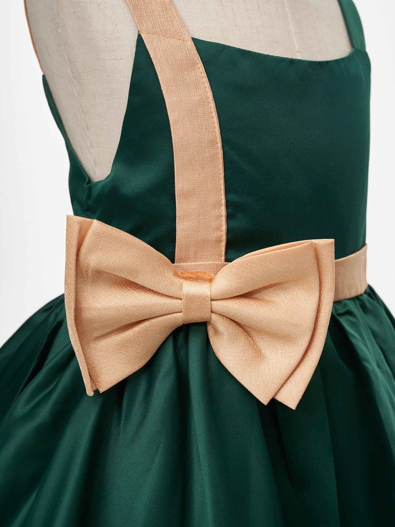 Kate Dark Green Bow Tie Tulle Princess Kids Dress for Photography