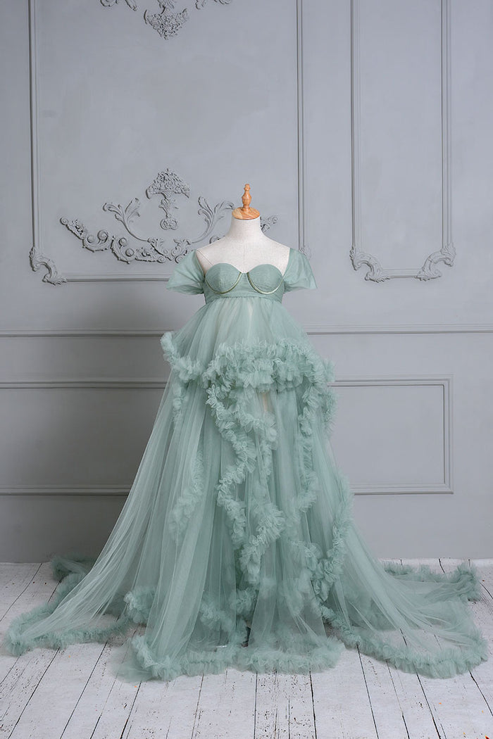 Mesh Maternity Photoshoot Dress SY025 main image 1
